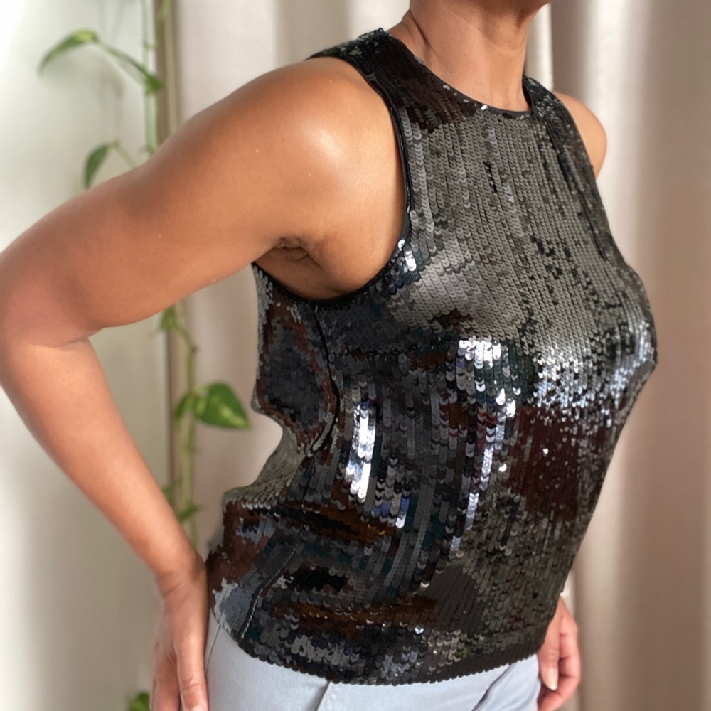 NWT J. Crew All Sequin Tank Top